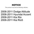 thumbnail image 2 of CMX Front Right (Passenger Side) Disc Brake Caliper SLC-19B3301 for Car 2006-2011 Hyundai Accent Kia Rio Rio5 Dodge Attitude, 2 of 10