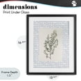 thumbnail image 4 of Stupell Industries French Country Leafy Herb on Geometric Black Framed Print Under Glass, 13 x 16, by Diannart, 4 of 8