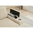 thumbnail image 6 of Combination Modular Convertible Sectional Sofa Bed Set,Armrest storage, Stainless steel cup holder, USB, Upholstered Sofa, Deep Seat, Living Room, Loft, 6 of 8