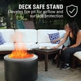 thumbnail image 5 of Coleman Cityscapes 25" Stainless Steel Wood Burning Fire Pit, Black, 5 of 12