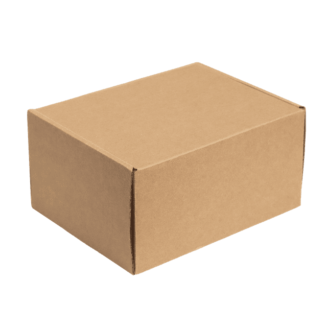 Tab Locking Shipping Boxes Set of 25 | 8" x 6" x 4" inch (20 x 15 x 10 cm), Brown Cardboard Mailer Boxes for Small Business Packaging Mailing Suppplies, Moving and Storage