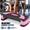 Black Pink, variant on 31" Aerobics Stepper Platform with Stackable Risers, 4 inch-6 inch-8 inch, Workout Steppers for Exercise at Home, Stable & Non-slip Design