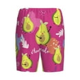 thumbnail image 2 of Haiem Pink Green Avocado Men's Pajama Short with Soft Woven Cotton Elastic Waistband Sleep Short-3X-Large, 2 of 9