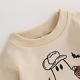 thumbnail image 3 of Coerni New Born Halloween Outfit Girls Boys Cute Romper Bubble Sweatshirt Bodysuit Fall Halloween Baby Clothes Pumpkin Onesie, 3 of 4