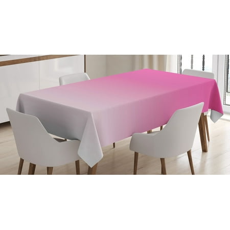 

Ombre Tablecloth Hot Pink Candy and Cream Inspired Ombre Digital Design Print Modern Room Decorations Rectangular Table Cover for Dining Room Kitchen 60 X 90 Inches Pink by Ambesonne