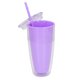 thumbnail image 1 of Agua De Gran Capacidad De La Paja 750ml De La Tapa Del Vaso De La Pared Doble, 1 of 7