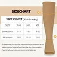 thumbnail image 2 of MARTINE MALL 2 Pairs Zipper Compression Socks for Women & Men, 15-20 mmHg Open Toe Compression Stocking with Zipper (Black+Beige,L/XL), 2 of 6