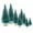 Green, variant on Toudaret 8Pcs Mini Christmas Trees Bottle Brush Trees with Wood Base, Christmas Trees for Tabletop Christmas Decor Holiday Winter Decorations