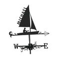 thumbnail image 3 of davian Vane Weathervane Easy to Install Gift Decorative Iron Decoration Wind Direction Indicator for Courtyard Outdoor Sailboat, 3 of 8