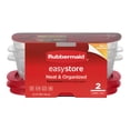 thumbnail image 7 of Rubbermaid 3.57-Cup EasyStore Rectangle Containers, 2 Pack, Food Storage Containers, Food Storage Containers with Lids, 7 of 7