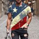 thumbnail image 2 of Hombres Pantalones Cortos, Día de la Independencia Impreso, Cuello Redondo Camisetas de Manga Corta, 2 of 5