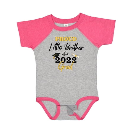 

Inktastic Proud Little Brother of a 2022 Grad Gift Baby Boy Bodysuit