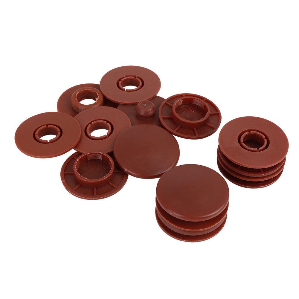 Car Floor Mat Clips Fixing Grips Anti Slip Buckle 4 Sets Brown 1.54