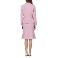 thumbnail image 3 of INSPIRE CHIC Women's 2 Piece Skirt Suit Set 2025 Trendy Work Blazers and Fishtail Pencil Skirts M Pink, 3 of 5