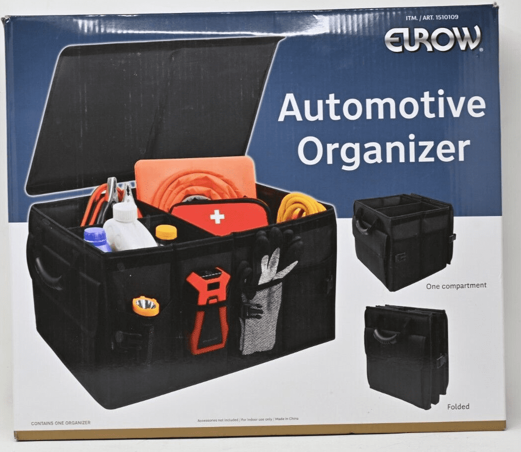 EUROW Automotive Organizer, one compartment Black 1510109