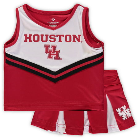 Houston Cougars Colosseum Girls Toddler Pom Pom Cheer Set - Red/White