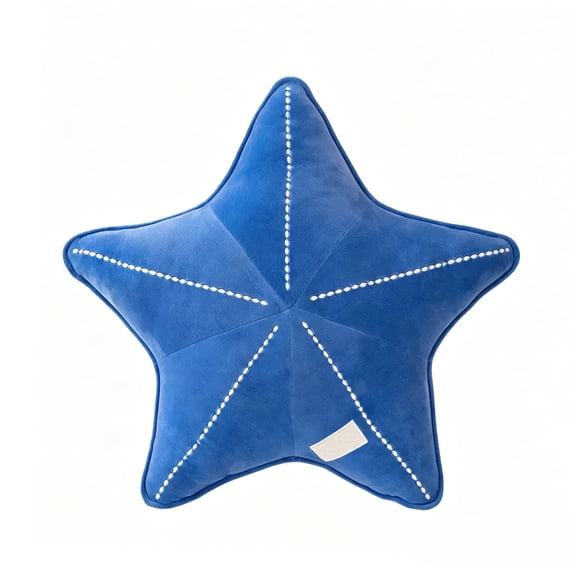 Starfish Shaped Throw Pillow, Soft Plush Cushion for Sofa & Bedroom Décor