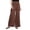 Brown, variant on Womens Wide Leg Pants Summer tie waist wide leg lightweight fabric machine washable yoga workout for fitness training Yellow XL