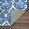 thumbnail image 6 of My Magic Carpet 2.5'x7' Machine Washable Non-Slip Kitchen Hallway Runner Rug - Leilani Damask Blue, 6 of 6