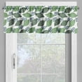 thumbnail image 2 of Ambesonne Exotic Valance Pack of 2, Modern Botany Jungle Leaves, 42"X18", Slate Blue Green White, 2 of 5