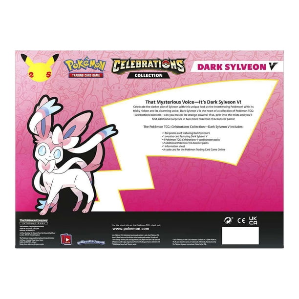 Pok√©mon, Dark Sylveon V Box, Celebrations pack, Multicolor