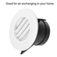 thumbnail image 4 of Unique Bargains 3 Inch Removable Screen Grille Cover Slanted Louver Round Air Vent, 4 of 5