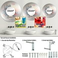 thumbnail image 4 of Designart "Unveiled Sunsets at Monuments I" Monuments Starburst Round Wall Mirror - Architecture Oval Printed Decorative Mirror - Multiple Color Options, 4 of 5