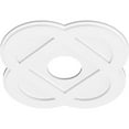 thumbnail image 2 of 22"OD x 6"ID x 8 3/4"C x 1"P Charlotte Architectural Grade PVC Contemporary Ceiling Medallion, 2 of 11