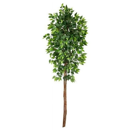 6 ft. Artificial Double Trunk Ficus Tree, Green - No Pot