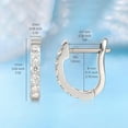 thumbnail image 5 of Leander Hypoallergenic Pure Titanium Huggie Hoop Earrings, F136 Implant Grade Titanium Small U-Shaped Cuff Earrings Lightweight for Women Sensitive Ears, 5 of 5