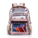 thumbnail image 3 of Bolso escolar transparente para mujer 2019 nueva versión coreana bolso de gelatina de moda versátil mochila simple bolso de mujer bolso de PVC - oro rosa Anggrek Otros, 3 of 8