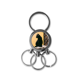 thumbnail image 1 of Animal Cool Black Cat fotografía De acero inoxidable Anillo de metal llavero llavero clip auto regalo, 1 of 3
