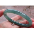 thumbnail image 4 of Certified Icy Green Burma Natural A JADE Jadeite Circle Bangle Bracelet 56 mm 657701 TN, 4 of 13