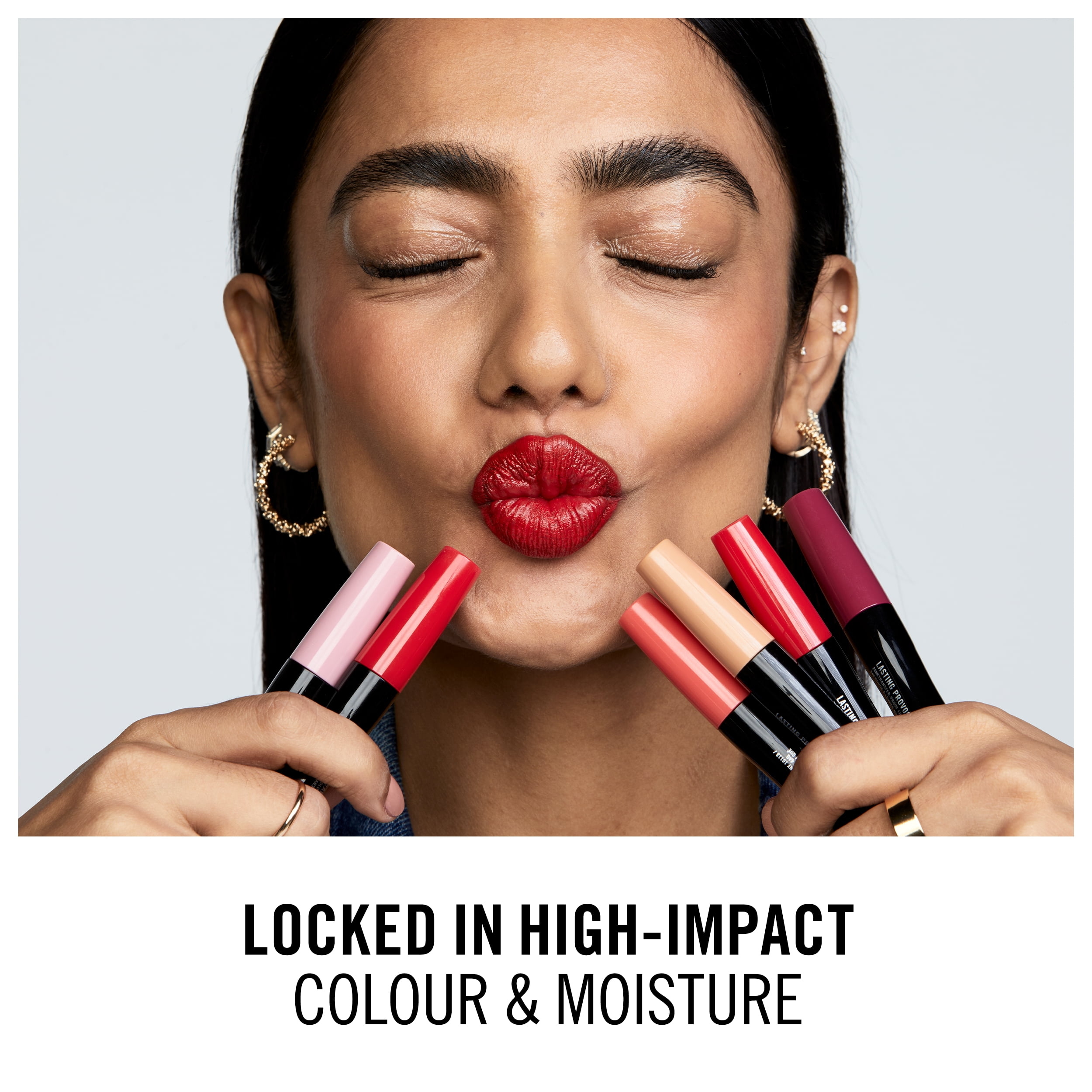 (2 pack) Rimmel London Provocalips 16HR Kiss Proof Lip Colour, Firecracker