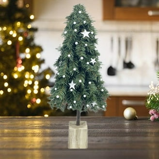 22in Mini Artificial Christmas Tree with Light, Small Tabletop