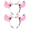 thumbnail image 1 of Diademas con orejas de vaca adorables, diadema de felpa suave, diadema con orejas de vaca, diadema con orejas de Animal, accesorio de Cosplay, 2 uds., 1 of 6
