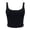 C163/Black, variant on XIYON Tank Tops For Women Sleeveless Strappy Tank O Neck Double Layer Workout Fitness Casual Crop Tops Fashion Clothing