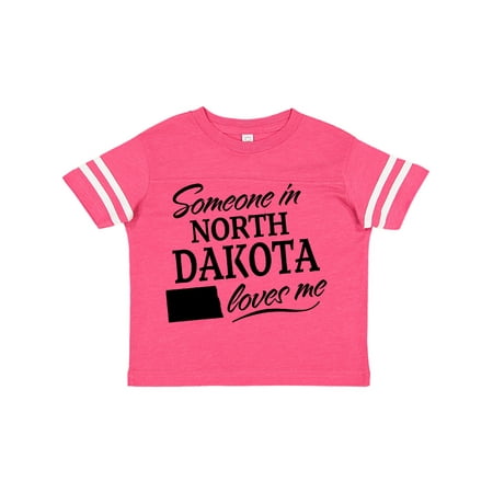 

Inktastic Someone in North Dakota Loves Me Gift Toddler Boy or Toddler Girl T-Shirt