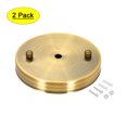 thumbnail image 1 of Kit de dosel de luz Uxcell de 120mm 4.7 pulgadas Placa de colgar de techo Bronce dorado 2 paquetes, 1 of 5