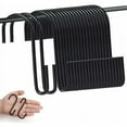 thumbnail image 1 of Perchas resistentes, perchas de hierro de metal con ganchos en forma de S, ajustables para diferentes necesidades, se adaptan a casi todos los estantes y rejillas, se organizan con ganchos prácticos, 1 of 5