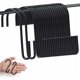 thumbnail image 1 of Perchas resistentes, perchas de hierro de metal con ganchos en forma de S, ajustables para diferentes necesidades, se adaptan a casi todos los estantes y rejillas, se organizan con ganchos prácticos, 1 of 5