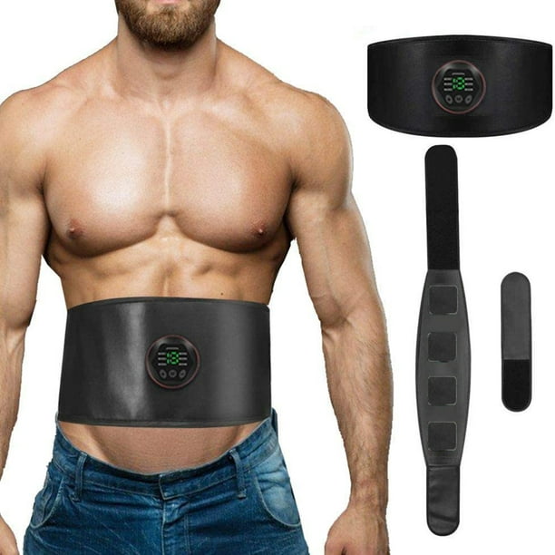 Abs Muscle Trainer Flex Belt for Women Men, Upgrade No Need Replace Pad AB  machine Abs Workout Equipment 6 Modes 15 Intensity Levels- Rechargeable Ab