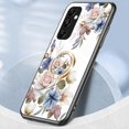 thumbnail image 4 of KAIYANG Funda de vidrio templado con soporte de anillo para Samsung Galaxy A35 5G, estilo chino rosa E Samsung Galaxy A35 5G morado, 4 of 5