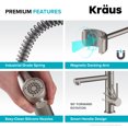 KRAUS Artec Pro Pull-Down Single Handle Kitchen Faucet with Pot Filler in Spot Free Antique Champagne Bronze / Matte Black KPF-1604SFACBMB - The Home Depot