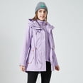 thumbnail image 3 of Chaqueta de longitud media tres en uno de dos piezas a prueba de viento, cálida, de moda, traje de montañismo, traje de esquí resistente al frío, de moda, 3 of 6