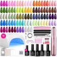 thumbnail image 1 of Kit de esmalte en gel Beetles de 55 piezas con lámpara UV y torno eléctrico, 1 of 8