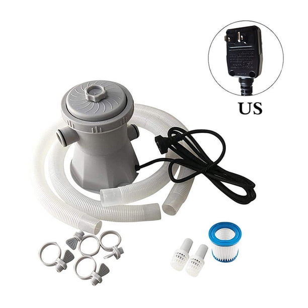 Bomba De Filtros De Piscina De Cartucho, Conjunto De Bomba De Filtro Eléctrico, Elemento De Filtro Extraíble De 300 Galones, Kits De Bomba De Circulación Sobre El Suelo Para Piscina Kearding HA019974-00