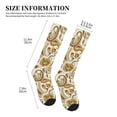 thumbnail image 2 of Lsque Indian Paisley Pattern Sport Compression Socks for Men & Women 15-20 mmHg Knee High Nurse Pregnant Running Medical and Travel Athletic, 2 of 6