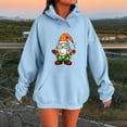 thumbnail image 2 of Visit the JURANMO Store Women's Lightweight Hooded Shirts Cute Santa Graphic Christmas Party Pullover Sweatshirts Drawstring Long Sleeve Loose Fit Casual Hoodies with Pocket Light Blue XXL, 2 of 5