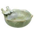 thumbnail image 1 of BESTONZON Ceramic Bird Feeder Bird Bath Bowl Bird Food Holder for Garden Outside Decoration, 1 of 4